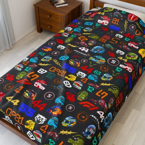 10943278075463454542_2048-1.jpeg 2025 F1 Doodle Plush Throw Blanket – Cozy Home Décor for Racing Fans