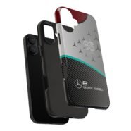 George Russell F1 Black Grey Carbon Fiber Phone Case