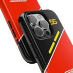 11125794507035325043_4096.jpeg Carlos Sainz Red and Carbon Fiber Tough Phone Case