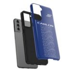 Carlos Sainz Williams Phone Case – Blue Typography F1 Cover
