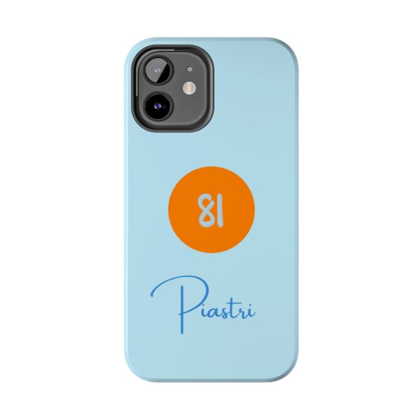 Oscar Piastri F1 Miami phone case Pastel blue and orange Oscar Piastri case Oscar Piastri F1 phone cover iPhone Samsung Miami inspired Oscar Piastri racing case Tough Oscar Piastri F1 protective phone case
