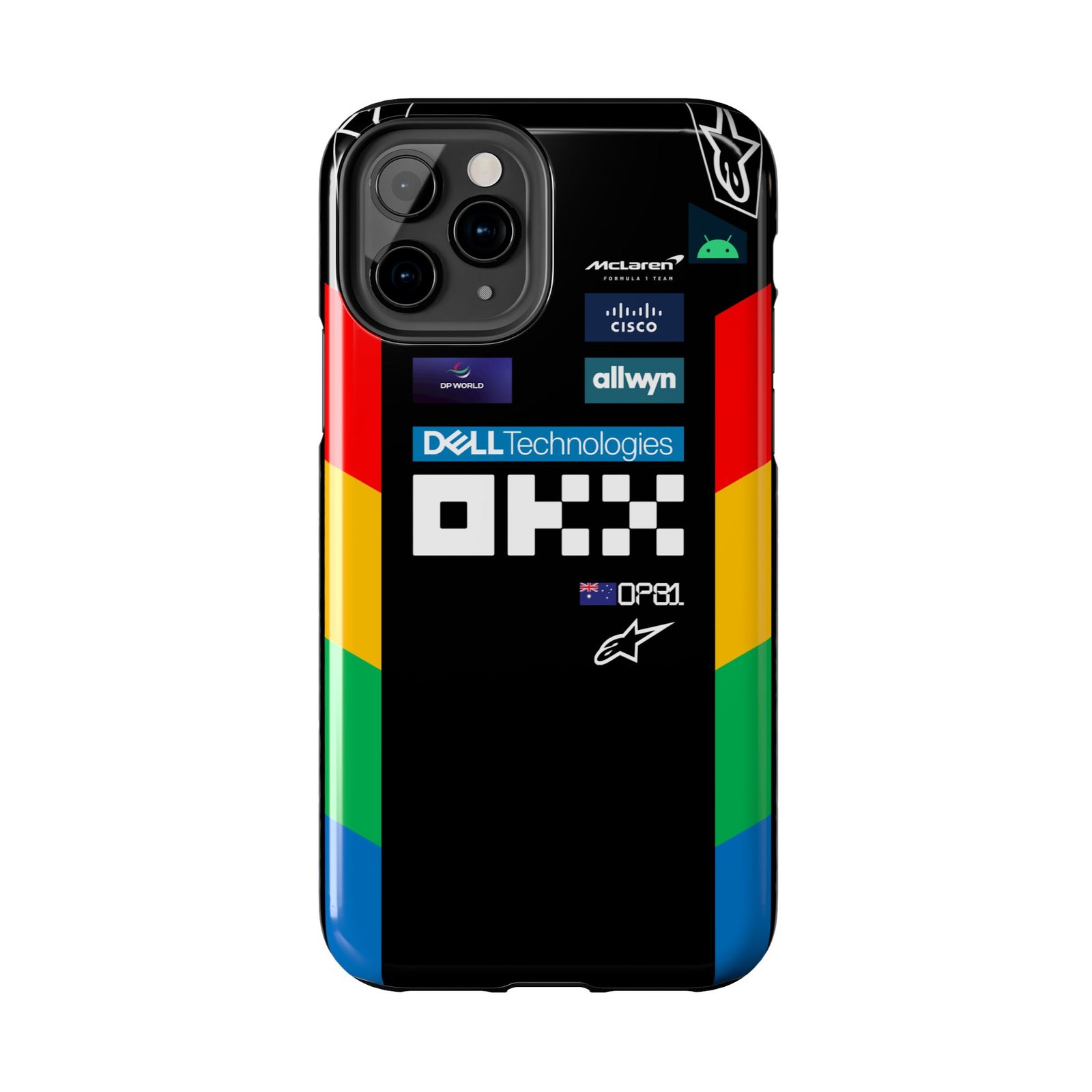 12068059647215563274_4096.jpeg Oscar Piastri British GP 2025 Race Suit Inspired Phone Case – F1 Protective Cover