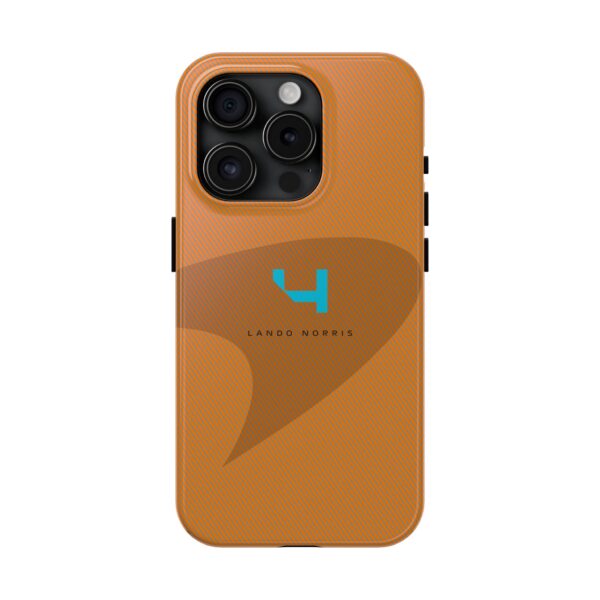 Norris 4 Phone Case for iPhone and Samsung Blue racing-inspired Norris 4 tough phone cover Norris 4 dual-layer shockproof design Motorsport Norris 4 phone case scratch resistant Wireless charging compatible Norris 4 case