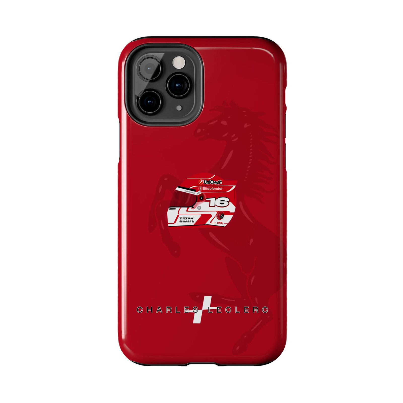 12279495510303041348_4096.jpeg Charles Leclerc Ferrari Helmet 2025 Phone Case