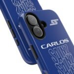 Carlos Sainz Williams Phone Case – Blue Typography F1 Cover
