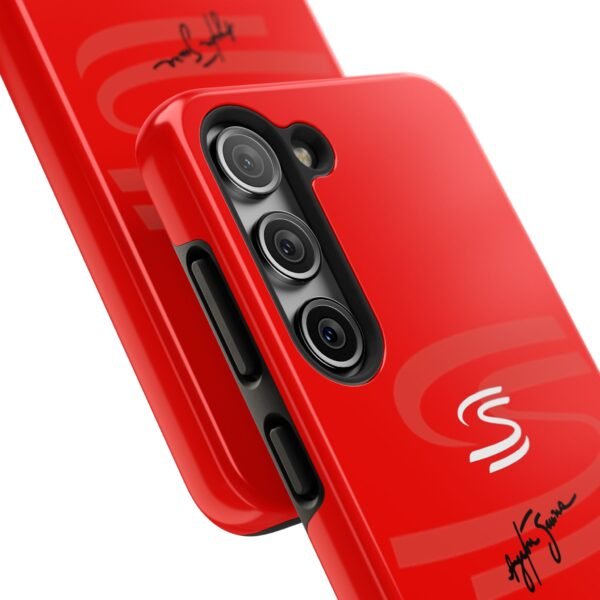 1269025651356382991_4096.jpeg Ayrton Senna Red Phone Case – F1 World Champion Cover