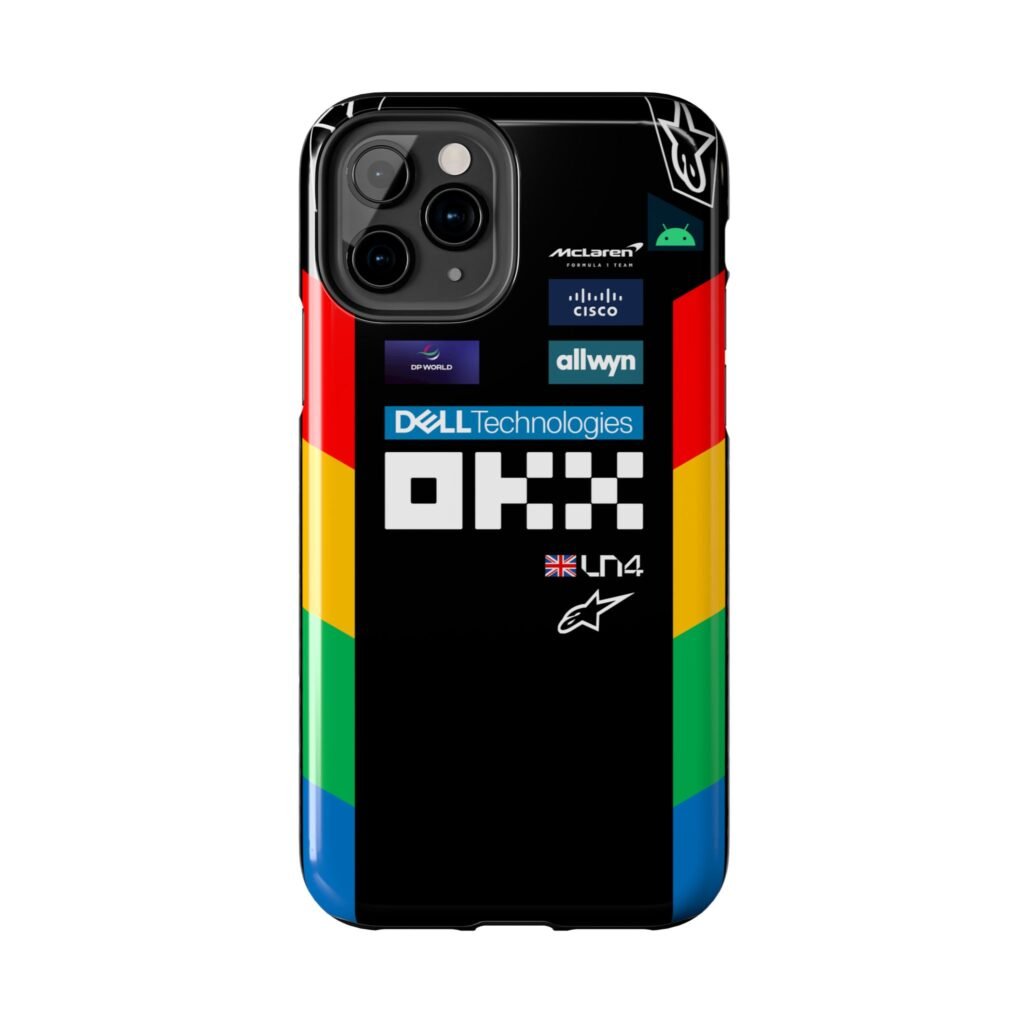 NOR F1 British GP 2025 Chrome Race Suit Phone Case