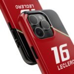 Charles Leclerc16 Red and Black Phone Case