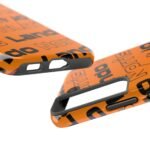 NOR 4 F1 orange and black Phone Case