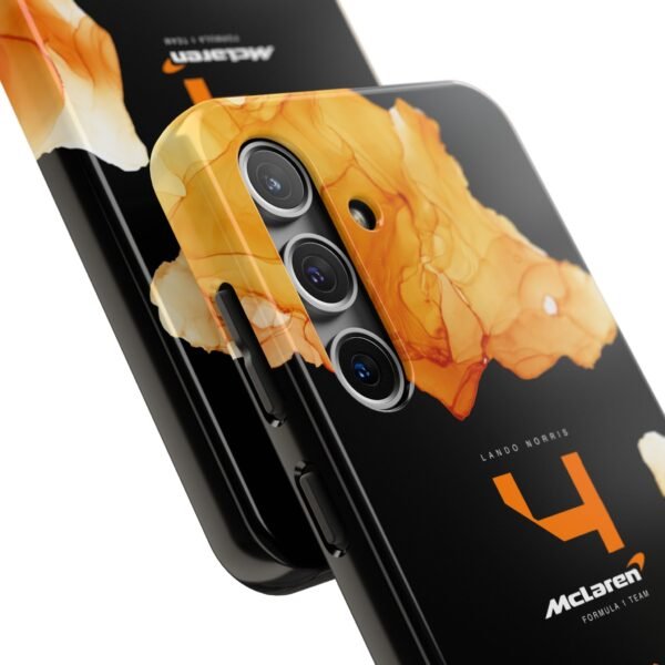 13647044641273922559_4096.jpeg NOR F1 Black and Orange Marble Phone Case