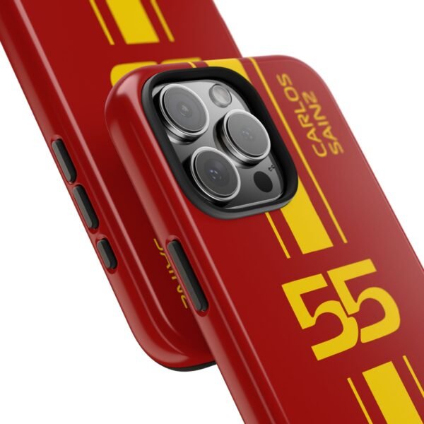13868082976035620445_4096.jpeg Carlos Sainz Phone Case – Red Yellow iPhone & Samsung Cover