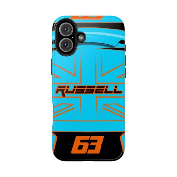 13869802742221641298_4096.jpeg George Russell Silverstone British GP F1 2025 Helmet Phone Case