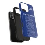 Carlos Sainz Williams Phone Case – Blue Typography F1 Cover