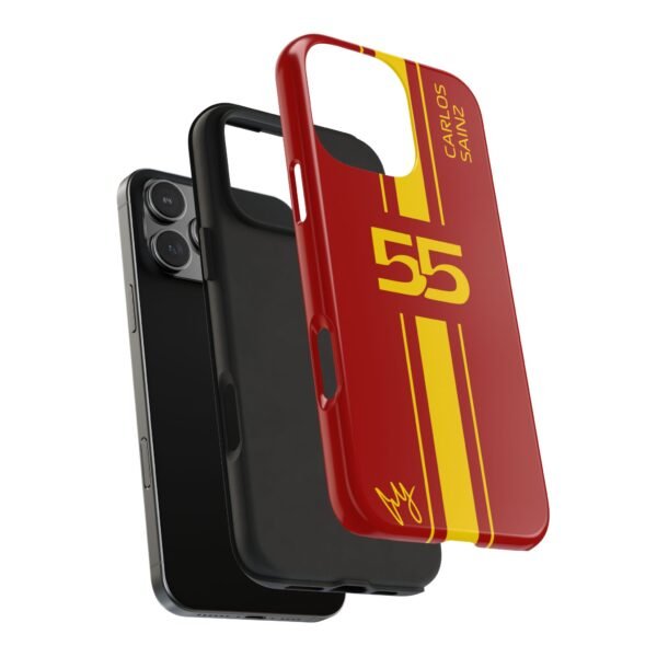 14717913191996836380_4096.jpeg Carlos Sainz Phone Case – Red Yellow iPhone & Samsung Cover