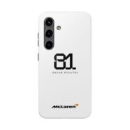 Oscar Piastri PIA81 McLaren 2025 case Piastri phone case black & white design Oscar Piastri Phone Case tough cover PIA81 case for iPhone Samsung McLaren PIA81 minimal racing phone case