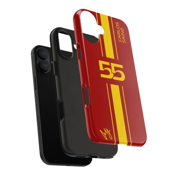 14861240136607544627_4096.jpeg Carlos Sainz Phone Case – Red Yellow iPhone & Samsung Cover