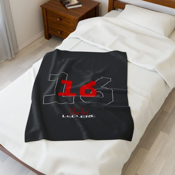 15109055753690628226_2048.jpeg Charles Leclerc Number 16 Racing Blanket – Plush Throw for F1 Fans