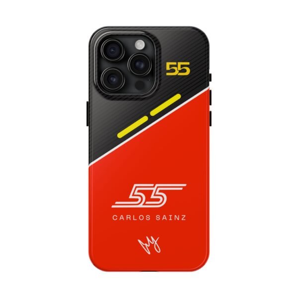 1536046740458116656_4096.jpeg Carlos Sainz Red and Carbon Fiber Tough Phone Case