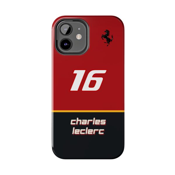Charles Leclerc CL16 Phone Case for iPhone Ferrari Charles Leclerc Samsung Cover Red and Black Leclerc F1 Phone Case Tough CL16 Ferrari iPhone Case Motorsport Protective Charles Leclerc Case