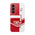 Charles Leclerc Red and White Phone Case