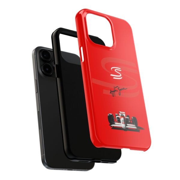 15724515011751832700_4096.jpeg Ayrton Senna Red Phone Case – F1 World Champion Cover