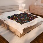 15797516104542325757_2048-1.jpeg 2025 F1 Doodle Plush Throw Blanket – Cozy Home Décor for Racing Fans