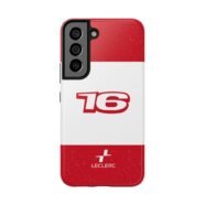Charles Leclerc Hungary Phone Case 2025 Hungary GP Helmet Design for iPhone Charles Leclerc Hungary GP Tough Shockproof Phone Cover for Samsung