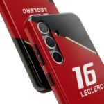 Charles Leclerc16 Red and Black Phone Case