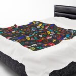 16757878704783710841_2048.jpeg 2025 F1 Doodle Plush Throw Blanket – Cozy Home Décor for Racing Fans
