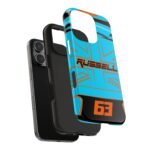 16758146354136927236_4096.jpeg George Russell Silverstone British GP F1 2025 Helmet Phone Case