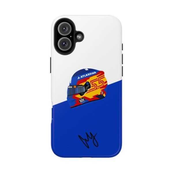 1680758802324684252_4096-1.jpeg Carlos Sainz Williams F1 Helmet 2025 Inspired Phone Case