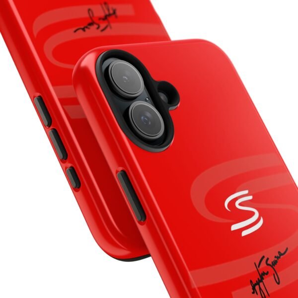 16880394290712234364_4096.jpeg Ayrton Senna Red Phone Case – F1 World Champion Cover