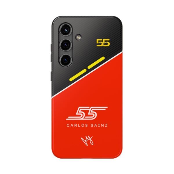 17139334046612179173_4096.jpeg Carlos Sainz Red and Carbon Fiber Tough Phone Case