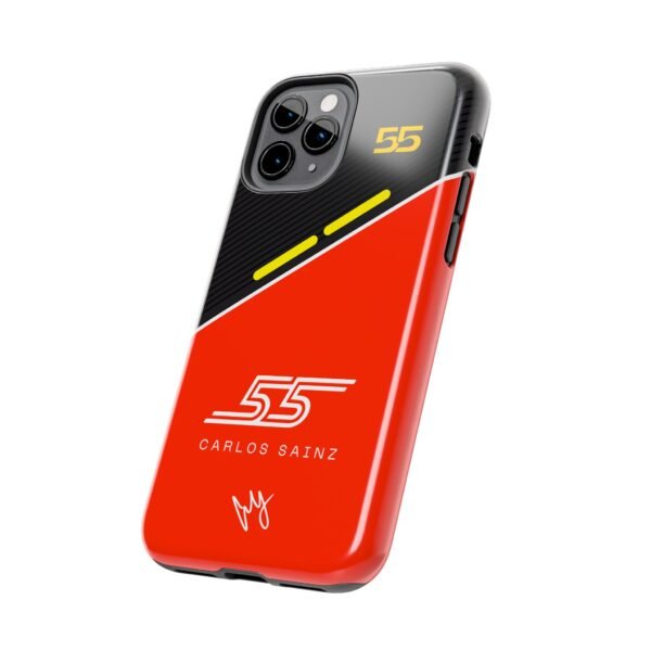 17196660812828275005_4096.jpeg Carlos Sainz Red and Carbon Fiber Tough Phone Case