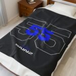 17446466880271423739_2048.jpeg Carlos SAI 55 Velveteen Plush Blanket – Racing Throw Blanket for Fans