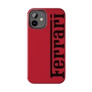 Ferrari Red Phone Case iPhone Ferrari Red Samsung Cover Dual-Layer Ferrari Red Phone Case F1 Ferrari Red iPhone Case Protective Ferrari Red Phone Cover