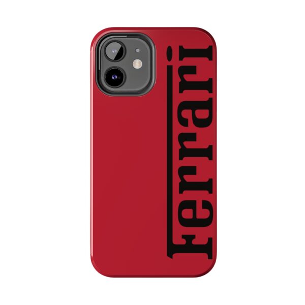Ferrari Red Phone Case iPhone Ferrari Red Samsung Cover Dual-Layer Ferrari Red Phone Case F1 Ferrari Red iPhone Case Protective Ferrari Red Phone Cover