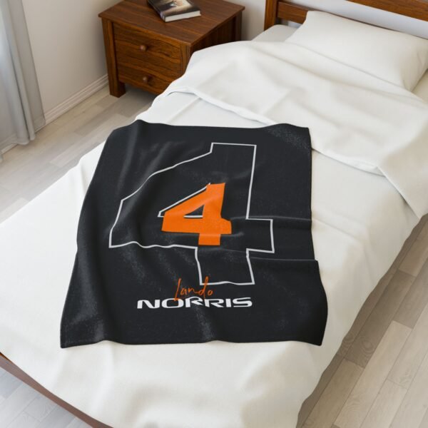 17731839283263935367_2048.jpeg Formula Racing Number 4 Plush Blanket Racing Number 4 Throw Blanket Motorsport Fan Cozy Blanket Snuggly Plush Racing Blanket