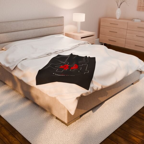 17986175534823292879_2048.jpeg HAM Racing Number Plush Blanket – Velveteen Throw for F1 Fans