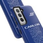 Carlos Sainz Williams Phone Case – Blue Typography F1 Cover