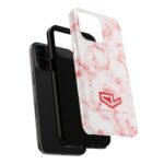 18403611949923328289_4096.jpeg Charles Leclerc Red and White Marble Phone Case