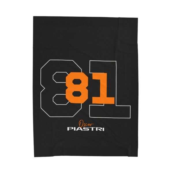2028116090007772184_2048.jpeg Oscar Piastri PIA 81 Velveteen Plush Blanket Racing Throw Soft Plush Blanket with Number 81 Racing Design Snuggly Motorsport PIA 81 Throw Blanket Warm Oscar Piastri Racing Fan Blanket Cozy Formula 1 Racing Number 81 Plush Blanket