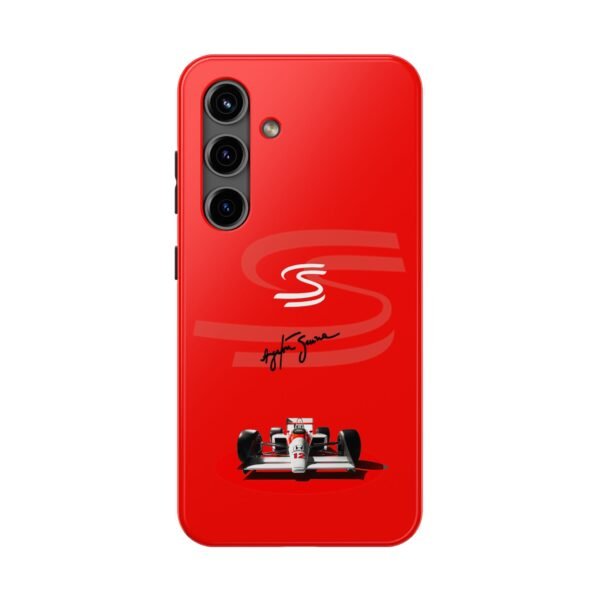 210056877444825116_4096.jpeg Ayrton Senna Red Phone Case – F1 World Champion Cover