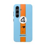 NOR 4 Papaya Formula Racing phone case NOR 4 iPhone Samsung tough case NOR 4 sporty blue racing cover 2025 Formula Racing NOR 4 case NOR 4 motorsport phone cover