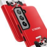 2390563371611173648_4096.jpeg Ayrton Senna Red and White F1 Phone Case