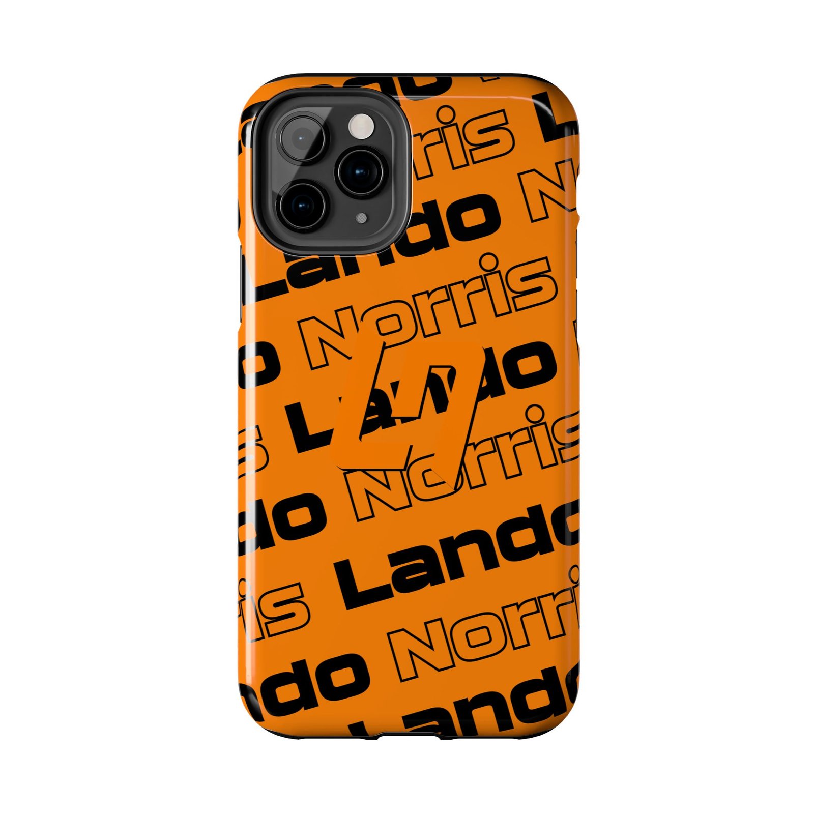 2515969010627378020_4096.jpeg NOR 4 F1 orange and black Phone Case