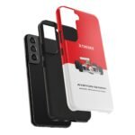 2539415600103410598_4096.jpeg Ayrton Senna Red and White F1 Phone Case