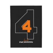 Formula Racing Number 4 Plush Blanket Racing Number 4 Throw Blanket Motorsport Fan Cozy Blanket Snuggly Plush Racing Blanket
