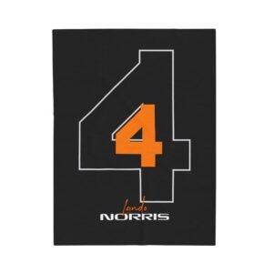 Formula Racing Number 4 Plush Blanket Racing Number 4 Throw Blanket Motorsport Fan Cozy Blanket Snuggly Plush Racing Blanket