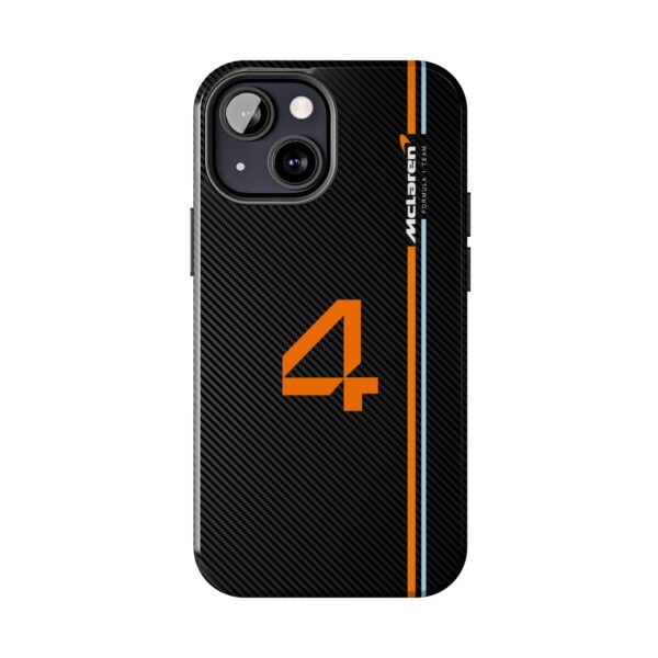 NOR 4 Formula Racing Carbon Fibre iPhone Case NOR 4 Tough Motorsport Phone Case Carbon Fibre NOR 4 Protective iPhone Cover 2025 NOR 4 Racing Number Phone Case Motorsport NOR 4 Dual-Layer iPhone Case